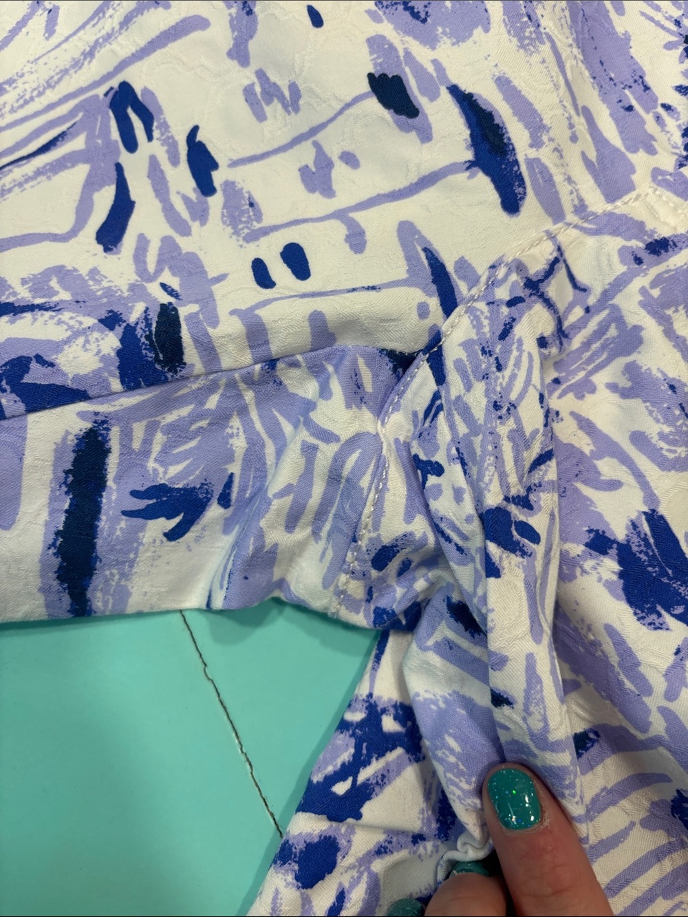 Lilly Pulitzer Lavender rock the dock print Kelly Pants - Picture 3 of 4